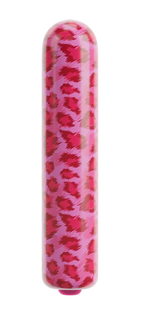 beau coeur Mini vibrator met leo-print - Roze