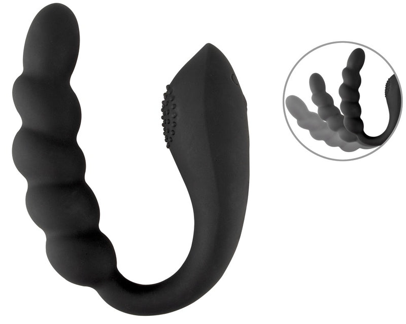 Black Velvets dubbele stimulator - Zwart