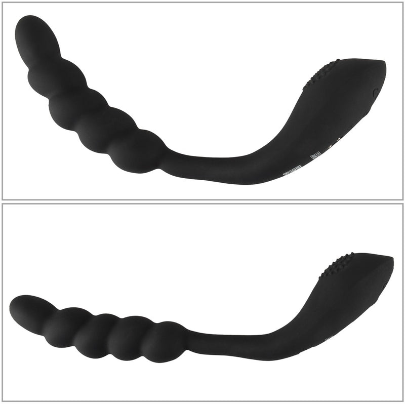 Black Velvets dubbele stimulator - Zwart