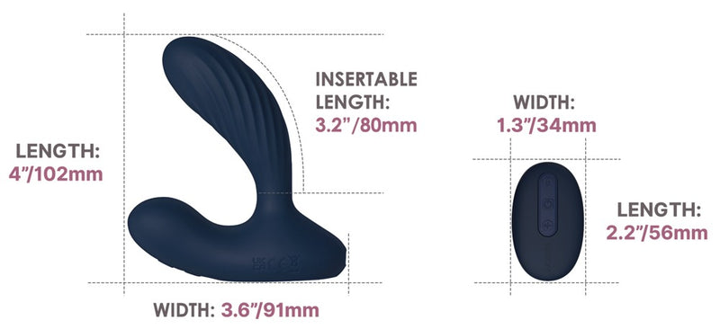 SVAKOM Vick Neo 2 anale vibrator met remote - Zwart