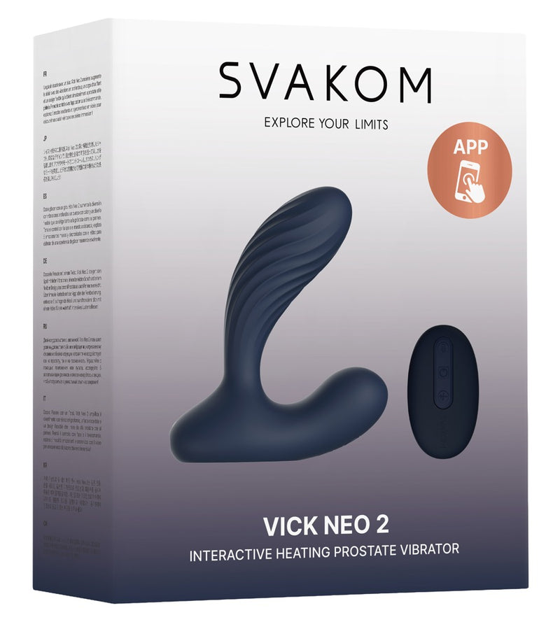SVAKOM Vick Neo 2 anale vibrator met remote - Zwart