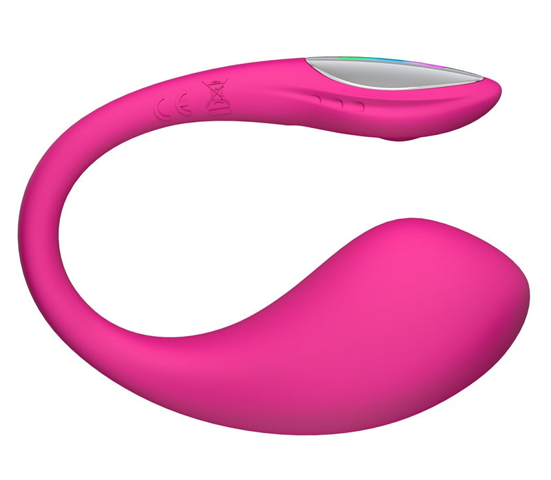 Lovense G-spot vibrator met lichtshow en Bluetooth - Roze