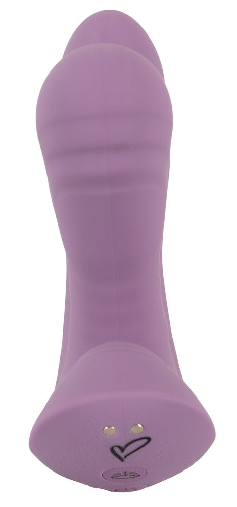 beau coeur Vibrator drievoudig handenvrij - Paars