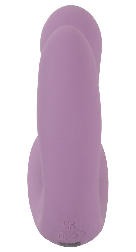 beau coeur Vibrator drievoudig handenvrij - Paars