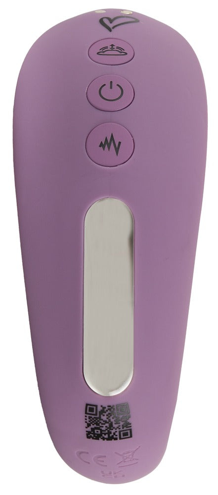 beau coeur Vibrator drievoudig handenvrij - Paars