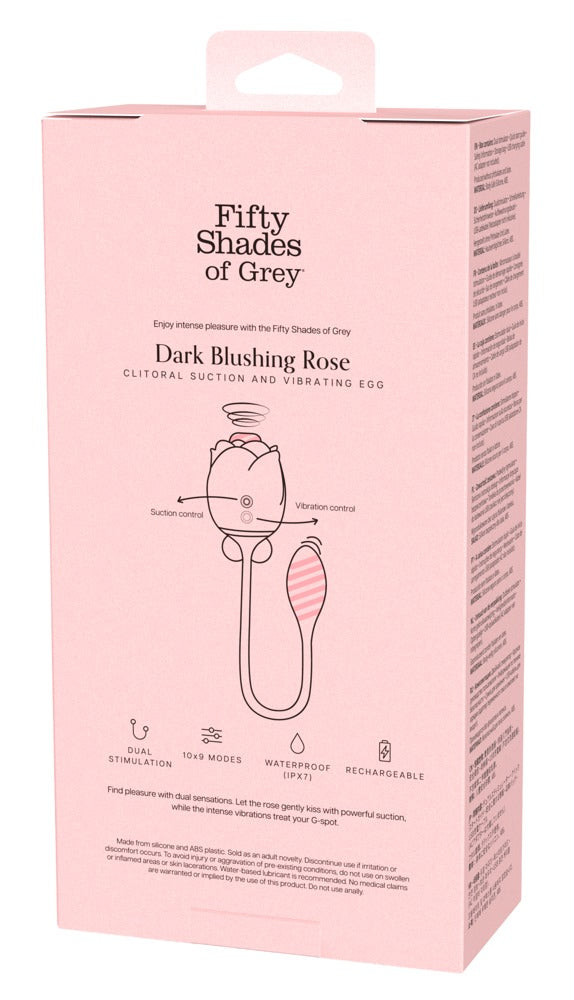 Fifty Shades of Grey Clitorale zuig- en vibrator met dubbele stimulatie - Zwart
