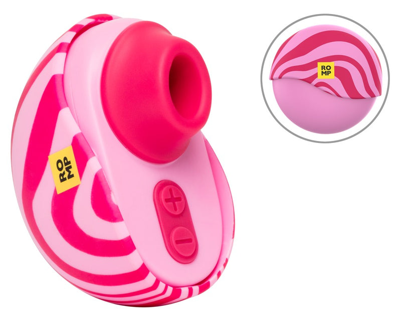 ROMP Clitorisstimulator compact met luchttrillingen - Roze