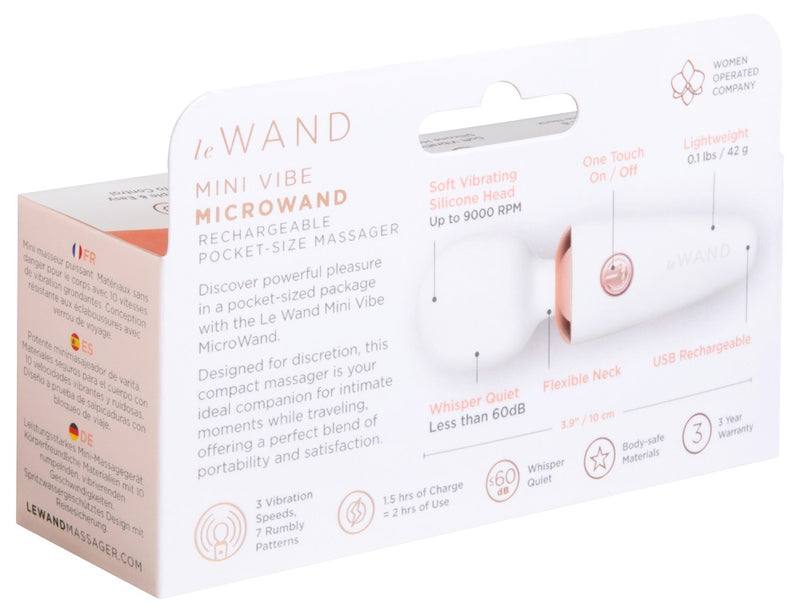 le Wand Mini vibrator - Wit