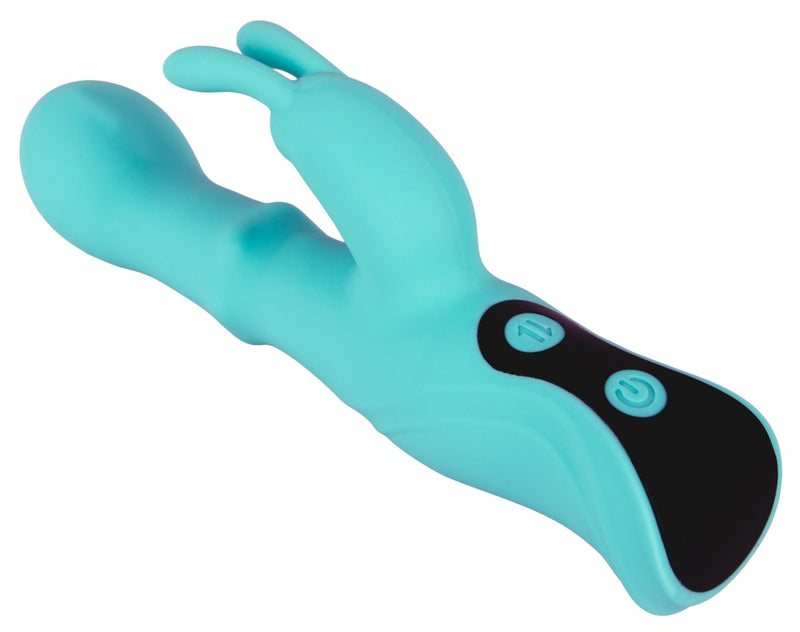 beau coeur beau cœur Schuifring konijn vibrator - Turquoise