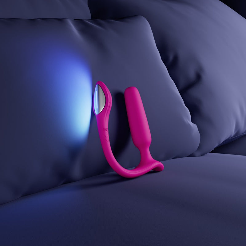 Lovense Anaalplug met Bluetooth en lichtshow - Roze