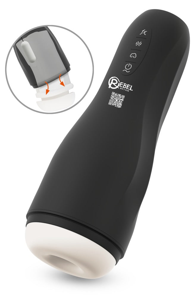 Rebel 3-in-1 masturbator - Zwart