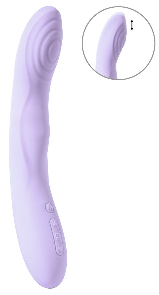 SVAKOM Vibrator verwarmend met ritmische stoten - Paars