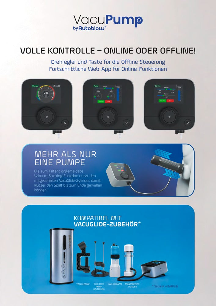 Autoblow elektronische penispomp VacuPump - Zilver