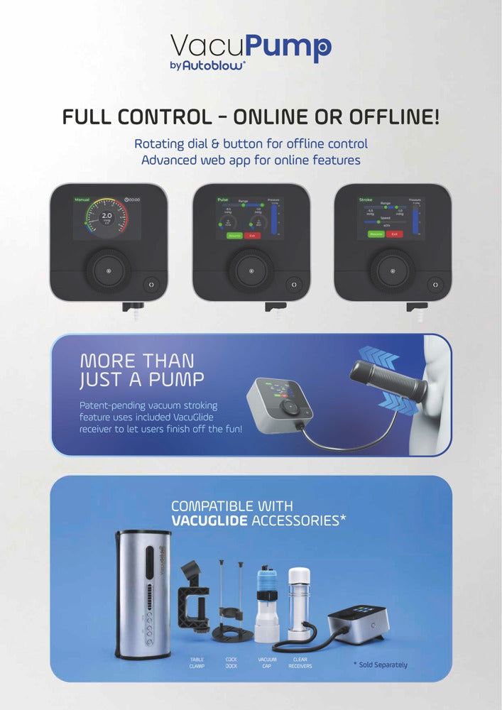 Autoblow elektronische penispomp VacuPump - Zilver