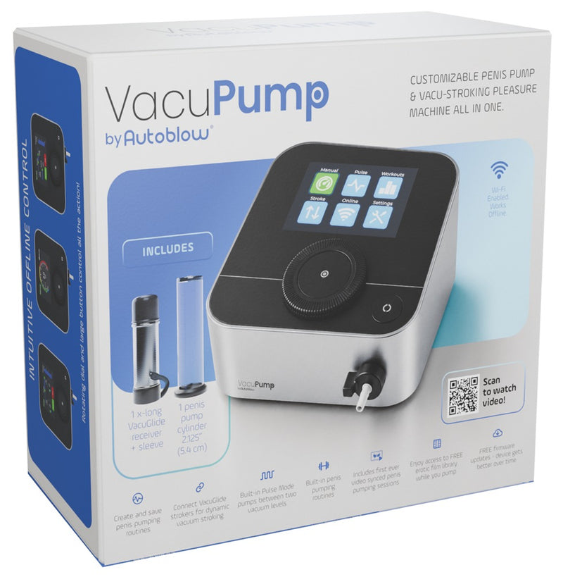 Autoblow elektronische penispomp VacuPump - Zilver