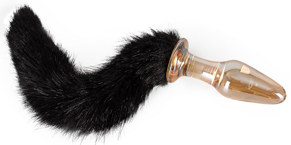 Glazen stop met staart