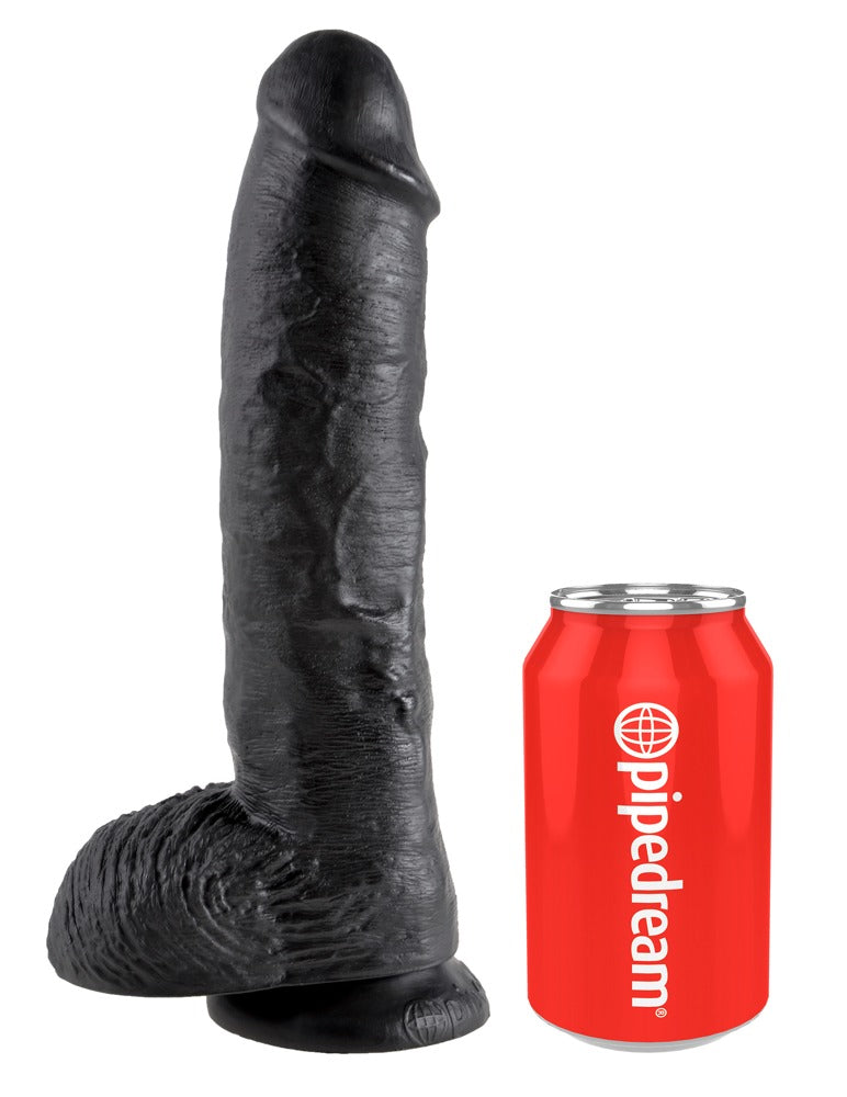 10" Dildo met Ballen