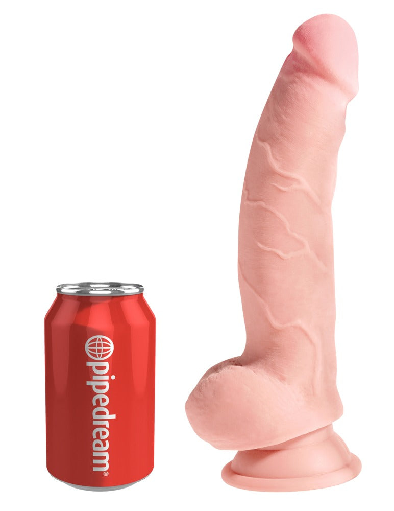 8" Drievoudige dichtheid penis met ballen