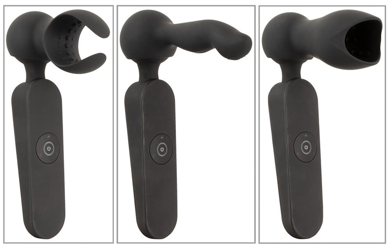 Wandvibrator met 3 opzetstukken