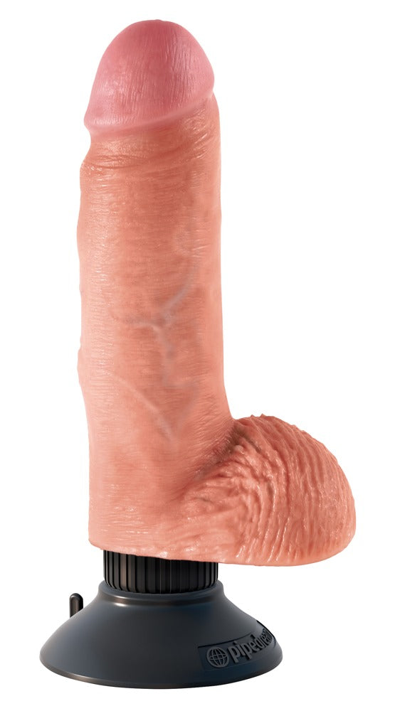 7" Vibrerende Cock met Ballen