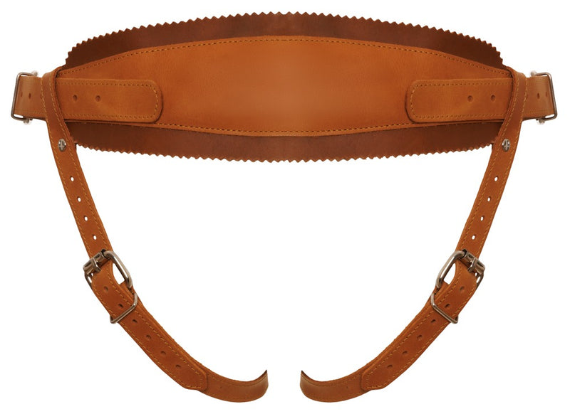 Leren riem-harnas - Strap-on,Lederbuffel,gelooidzonderchroom,metaal - IntimateRed