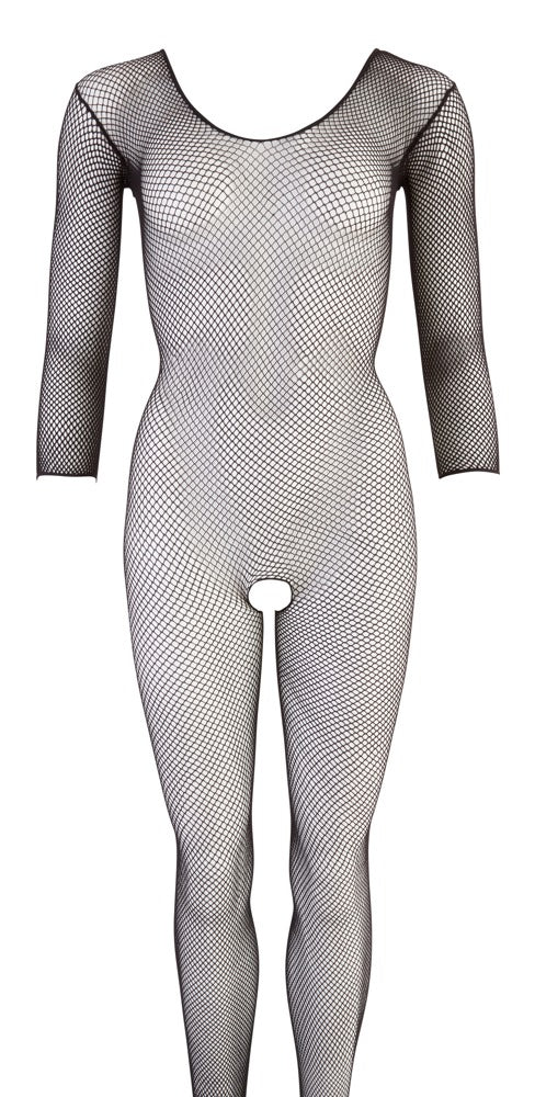 NO:XQSE naadloze visnet catsuit met voetgedeelte - Zwart - NO:XQSE - SKU: 2306180000