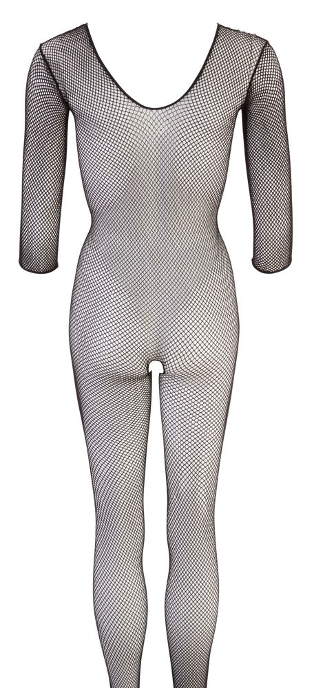 NO:XQSE naadloze visnet catsuit met voetgedeelte - Zwart - NO:XQSE - SKU: 2306180000