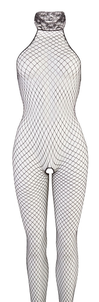 NO:XQSE visnet catsuit met open kruis - Zwart - NO:XQSE - SKU: 2311500000