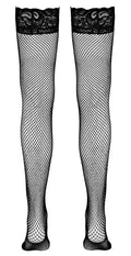 Cottelli LEGWEAR Stockings met silicone top - Zwart