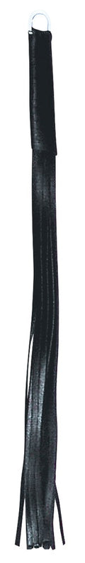 ZADO Flogger met splitleer handvat - Zwart