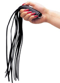 ZADO Flogger met splitleer handvat - Zwart