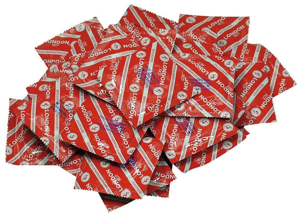 London Aardbeiensmaak condooms - Rood - London - SKU: 4109260000
