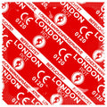 London Condoomzak aardbeiensmaak - Rood