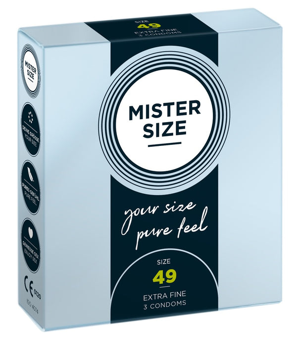 Mister Size 49 mm condoom - Transparant - Mister Size - SKU: 4136660000