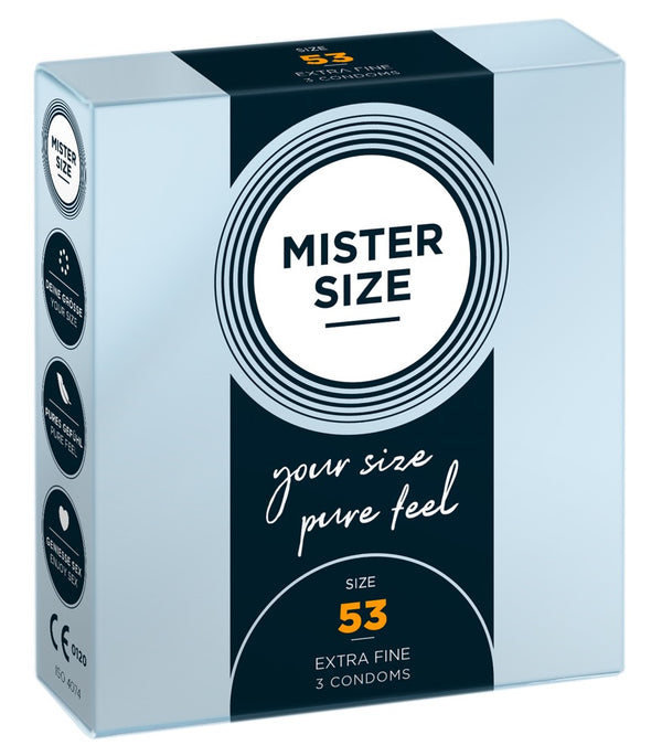 Mister Size 53mm condoom - Transparant - Mister Size - SKU: 4136900000