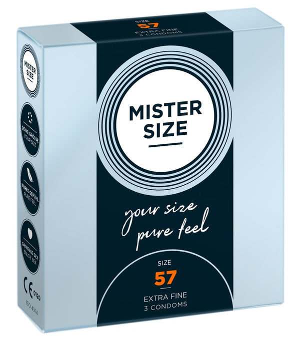 Mister Size 57 mm condoom - Transparant - Mister Size - SKU: 4137200000
