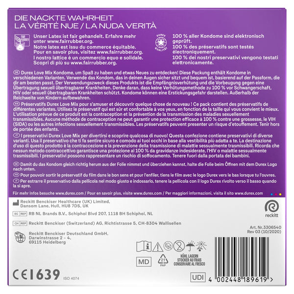 Durex Love Mix voordeelverpakking - Durex - SKU: 4145220000