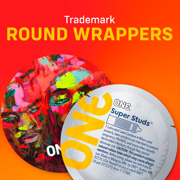 ONE Super Studs condoom - Transparant - ONE - SKU: 4167970000