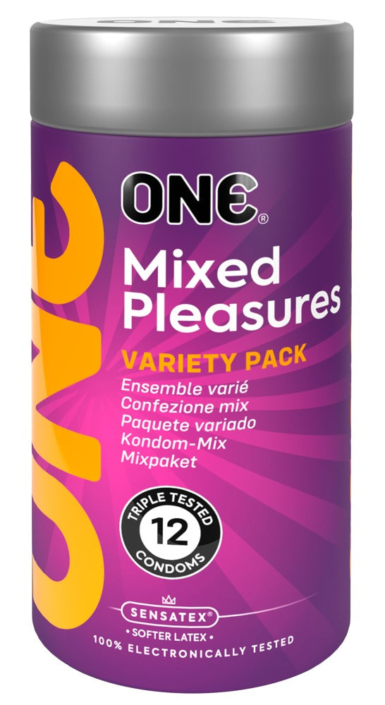 ONE Mixed Pleasures condoomset - Transparant - ONE - SKU: 4168350000