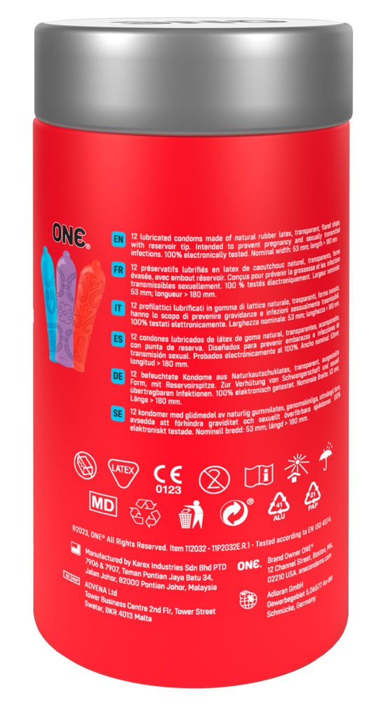 ONE Tattoo Touch condoom - Transparant - ONE - SKU: 4168510000