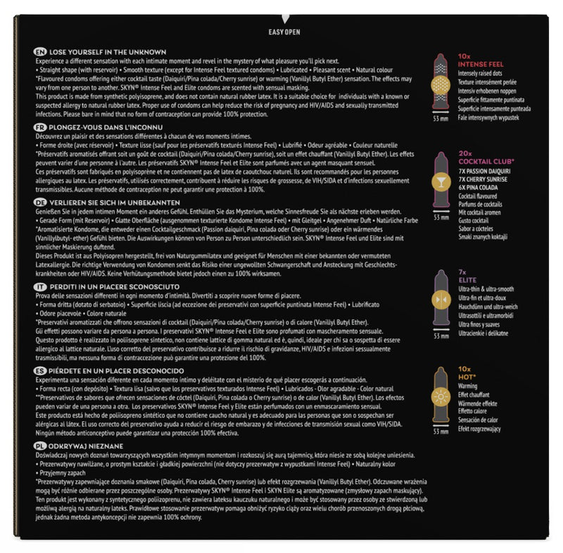 SKYN Condoommix met 47 variaties - Transparant