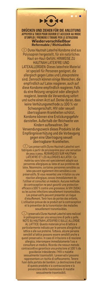 Durex Condoom latexvrij met extra glijmiddel - Transparant - Durex - SKU: 4169320000