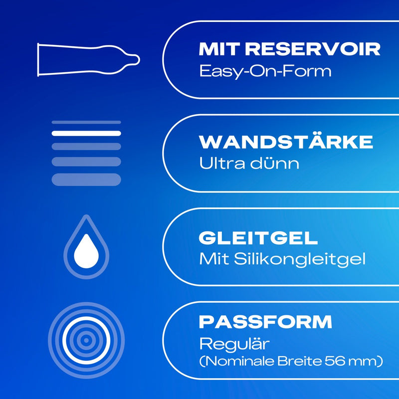 Durex Condoom extreem dun met silicone - Transparant