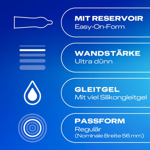 Durex Condoom extreem dun & extra gesmeerd - Transparant