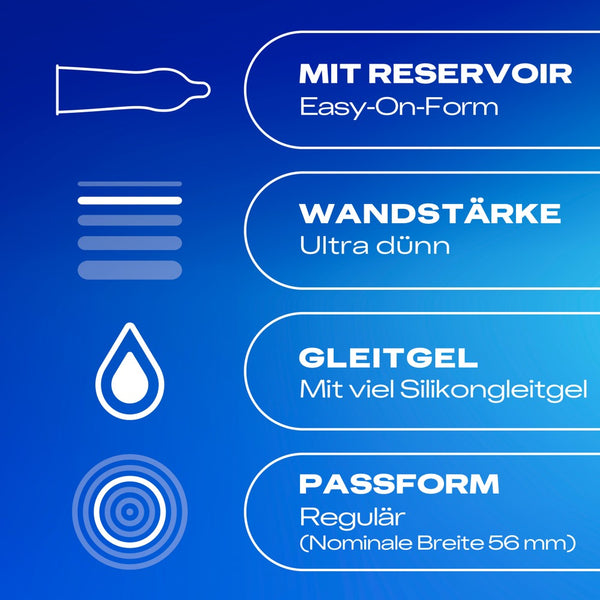 Durex Condoom extreem dun & extra gesmeerd - Transparant - Durex - SKU: 4169670000