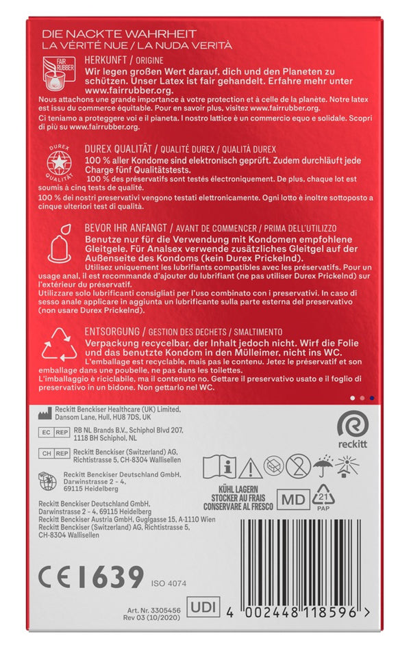 Durex Condoom dun & anatomisch - Transparant - Durex - SKU: 4169830000