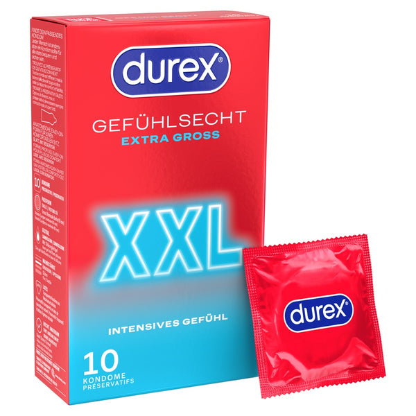Durex Echt gevoel Extra groot XXL condoom - Transparant - Durex - SKU: 4169910000