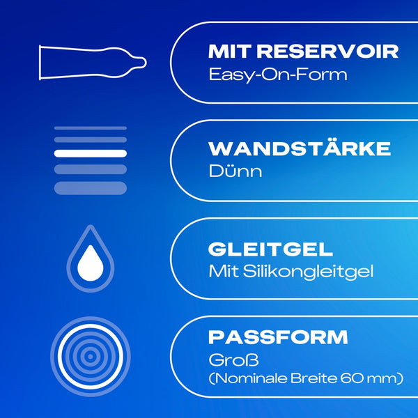 Durex Echt gevoel Extra groot XXL condoom - Transparant - Durex - SKU: 4169910000