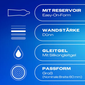 Durex Condoom extra groot met silicone - Transparant