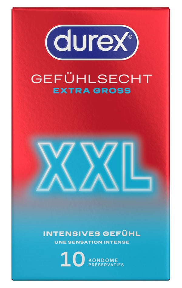Durex Echt gevoel Extra groot XXL condoom - Transparant - Durex - SKU: 4169910000